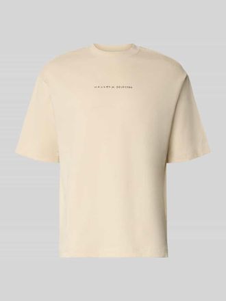 Selected Relaxed Fit T-Shirt aus reiner Baumwolle Modell NORMAN in Offwhite, Gr&ouml;&szlig;e XXL