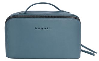 Bugatti Kulturbeutel BUGATTI ALMATA, Damen, Gr. B/H/T: 23cm x 13cm x 13cm onesize, blau, Kunstfaser, unifarben, Taschen Kulturbeutel