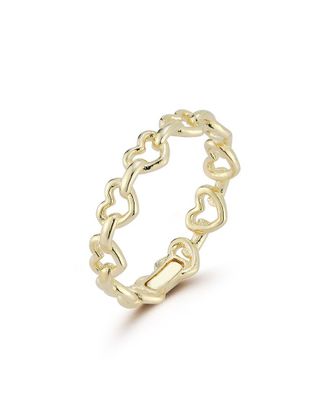 Italian Gold, Inc 14K Italian Gold Heart Link Ring