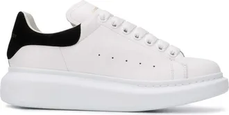 Alexander McQueen BlackWhite Leather Sneakers