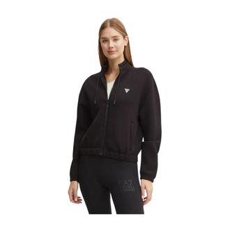 Guess Dames, Sweatshirts & Hoodies, Zwart, Maat: S Viscose