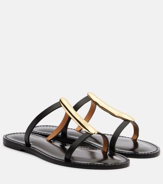 Amanu Studio Sahara embellished leather sandals