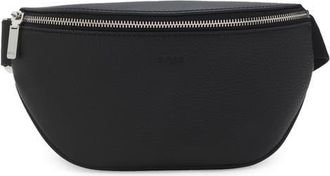 HUGO BOSS New Crosstown Leather Belt Bag in Black at Nordstrom