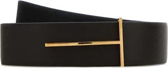 Tom Ford Dark Brown Leather Reversible Belt