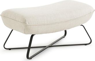 AM.PM Voetenbank met bekleding in zuiver linnen, Helma