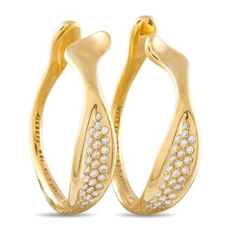 Tiffany & Co. 18K Yellow Gold 0.89ct Diamond Earrings TI28-060526