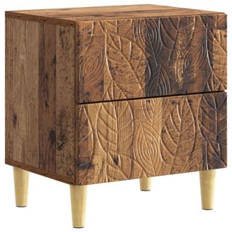 vidaXL Mesita De Noche Madera Envejecida 43 X 34,5 X 48 Cm Vidaxl