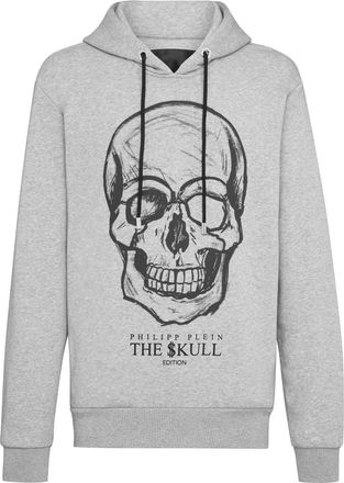 Philipp Plein Heren, Sweatshirts & Hoodies, Grijs, Maat: 2XL Katoen