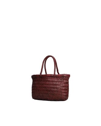 Dragon Diffusion Flat Gora Calfskin Leather Bag - Burgundy
