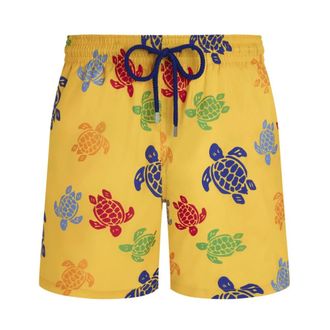 Vilebrequin Badmode, Heren, Veelkleurig, XL, Polyester, Ultra-lichte Opvouwbare Zwemshorts Tortues