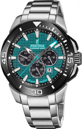 Festina F20641-3 Mens Chrono Bike Watch - Silver - One Size