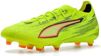 Puma Ultra 6 Pro Firm, Artificial Ground Soccer Cleats Mens Soccer Shoes Yellow Alert/Black/Glowing Red/Lime Squeeze : 10.5 D - Medium