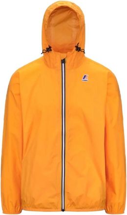K-Way Oranje Claude 4.0 Jas Waterdicht Ademend - Heren - Regenjassen - Oranje - M - Nylon - Jassen