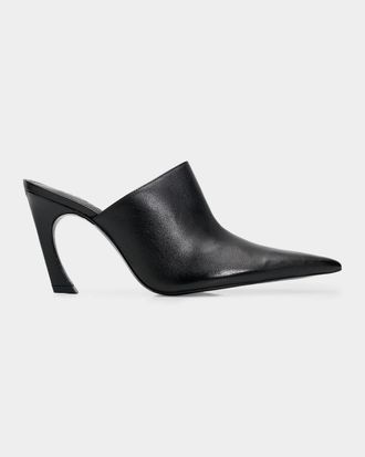 Schutz Lexi 95MM Leather Mule Pumps