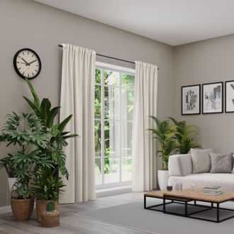 Neutex Vorhang »BELMONDO« Multifunktionsband 1 Stk. tlg. Uni mit samtiger Oberfläche, nach Mass