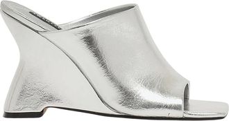 Twentyfourhaitch Wedge Donna - Dames - Muiltjes - Grijs - 37 EU - Schoenen