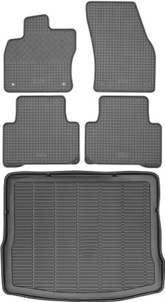 OEM Volkswagen Tiguan Ii Crossover De 2016 (juego) - Alfombrillas De Goma Para Coche + Alfombrilla Para Maletero