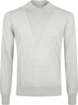 Brunello Cucinelli Trui met hoge hals - Grijs