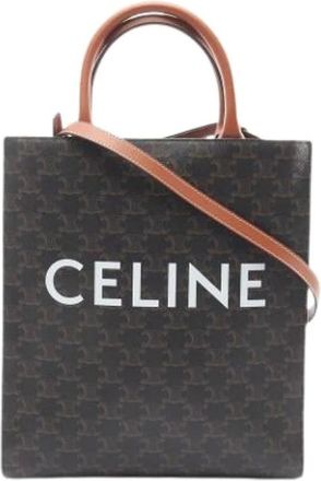 Celine Pre-owned Tote Bags, female, Brown, Size: ONE SIZE Pre-owned Canvas Tote Bag