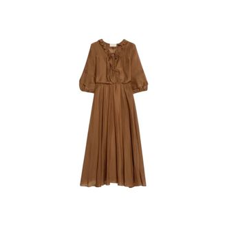 iBlues Midi Dresses, female, Brown, Size: 2XS Radente Dress