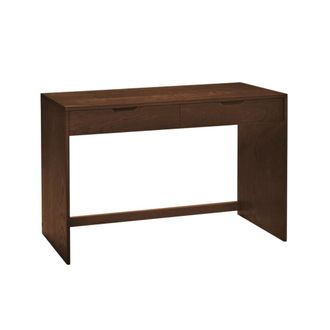 Sweeek Consola de madera con 2 cajones, 120cm, nogal