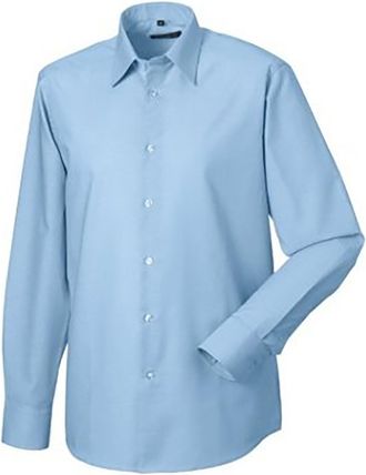 Russell Athletic Russell Collectie Heren Lange Mouw Easy Care op maat gemaakt Oxford Shirt (Oxford Blauw)