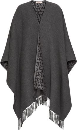 Valentino Garavani Fringed Double Poncho