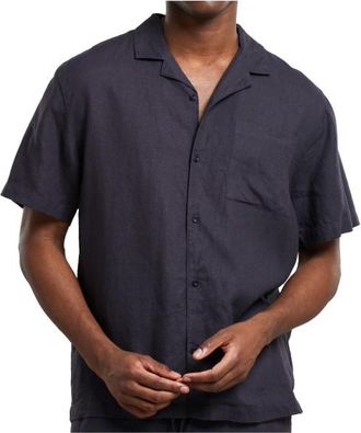 Dedicated Shirt Marstrand Linen Hemd für Herren | grau