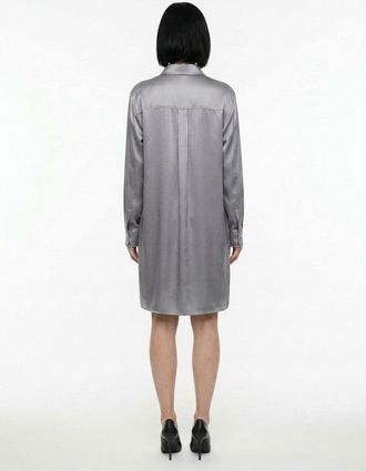 Dolce & Gabbana Womens Gray Silk Casual Dress