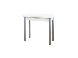 Pondecor Interiorismo Mesa de cocina extensible tipo libro en acabado blanco. 80&times;40/80&times;76 cm