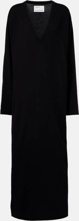 Extreme Cashmere N&deg;480 Invite cotton and cashmere maxi dress