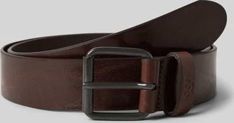 Joop G&uuml;rtel mit Dornschlie&szlig;e und Label-Detail in Dunkelbraun, Gr&ouml;&szlig;e 100