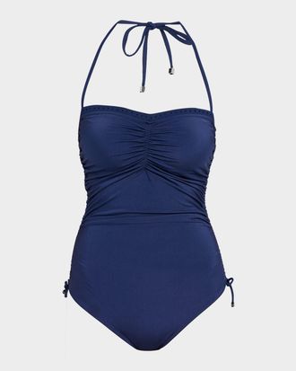 Shan Billy Rose Bandeau One-Piece Swimsuit