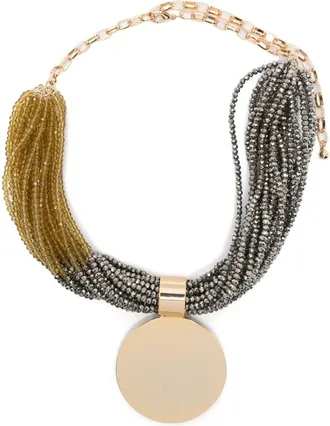 Antonelli Damian Beaded Pendant Necklace