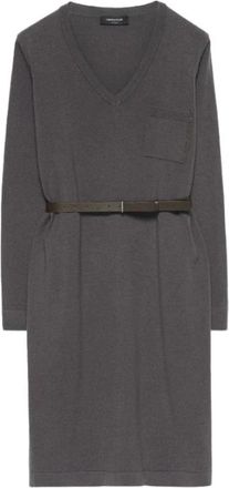 Fabiana Filippi Abd 223F481H728 Midi Jurk petrol - Dames - Casual kleedjes - Groen - L - Kleedjes