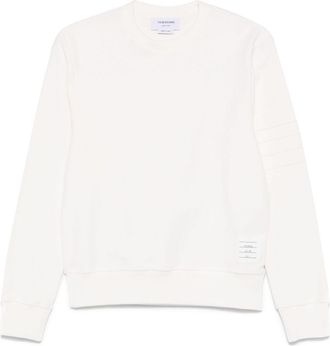 Thom Browne crew-neck sweatshirt - White