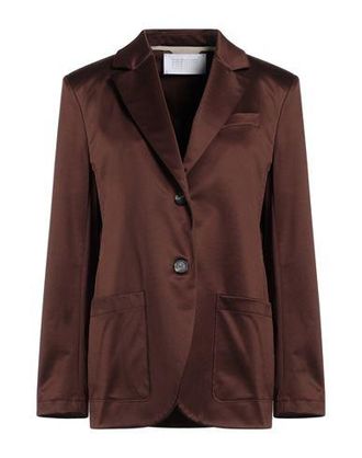 スーツ HARRIS WHARF LONDON Women Suit Jackets A3502MTETE01 Brown Harris Wharf London Women Double Breasted Blazer | A3502MTETE01