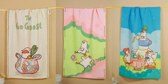 Tiramisu The Gaggle of Geese Artisan Kitchen Tea Towel Set - Set of 3