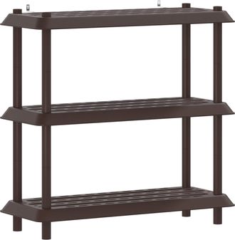 vidaXL Estanter&iacute;a 3 Niveles 100 X 40 X 96 Cm Pp Marr&oacute;n Vidaxl