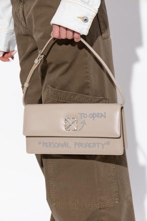 Off-white Jitney 1.0 Shoulder Bag, Womens, Beige