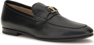 Valentino Garavani Mens Loafers Vlogo Signature Black Calf Leather