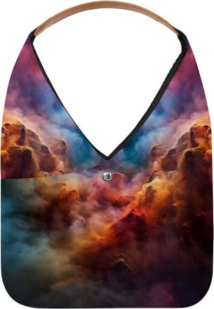 Generic Stars Nebula Reusable Lightweight Grocery Bags - Foldable Into Compact Pouch, Washable & Sturdy, Multipurpose for Shopping and Travel