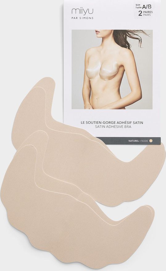 Womens Satiny adhesive bra