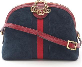 Gucci 2016-2025 Small Suede GG Ophidia Dome satchel - Blu