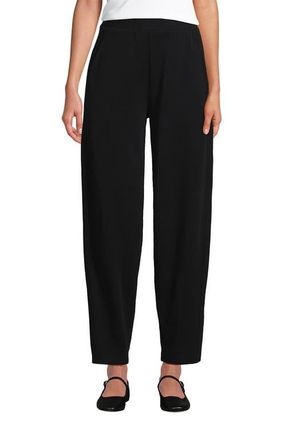 Lands End Sport Knit High Rise Barrel Ankle Pants in Black at Nordstrom, Size X-Small Short