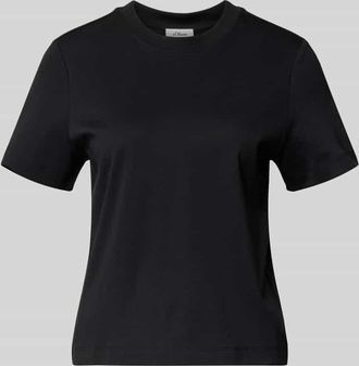 s.Oliver Red Label Boxy Fit T-Shirt aus reiner Baumwolle in Black, Gr&ouml;&szlig;e 34