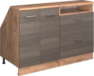 Vicco Conjunto De Armarios Para Techo Inclinado Rion, Gris Noble, 120 Cm Lote De 2 Carcasas De Armario 60 Cm De Profundidad, Vicco