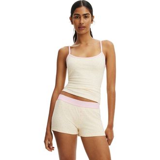 Cotton On Womens Dreamy Soft Longline Cami in Hazel Ditsy Banana Whip at Nordstrom, Size Medium