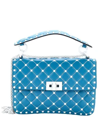 Valentino Free Rockstud Spike Flap Bag Quilted Medium (Authentic Pre-Loved)