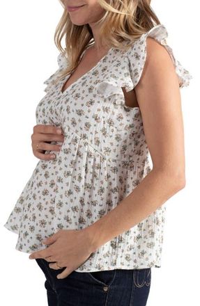 Cache Coeur Butterfly top for pregnancy and breastfeeding Suzanne in Flower at Nordstrom, Size X-Large